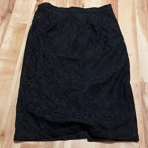 “Bettie Page by Tatyana” lace overlay pencil skirt, EUC